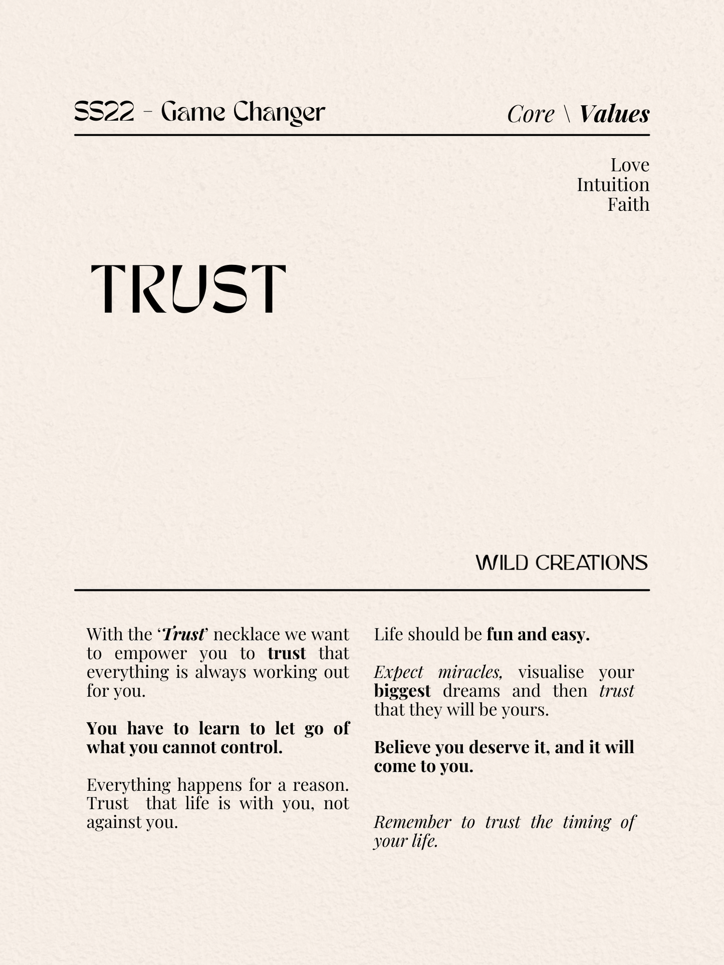TRUST - SILVER