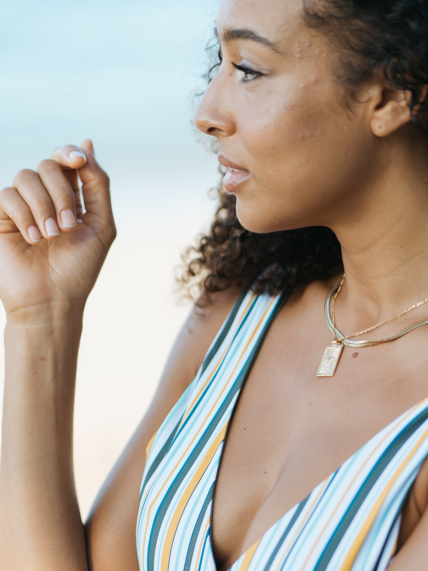 Trust necklace gold, Trust ketting goud Wild Creations love, heart, hartje, hart, liefde